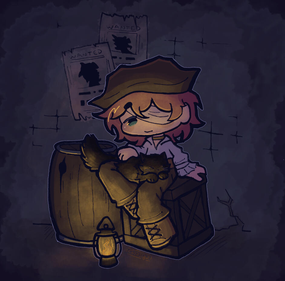 Rendered chibi + simple scene — 2025